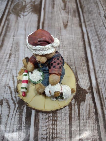 Christmas Small Candle Jar Topper Baking With Teddy Bear and Puppy - Picture 6 of 8